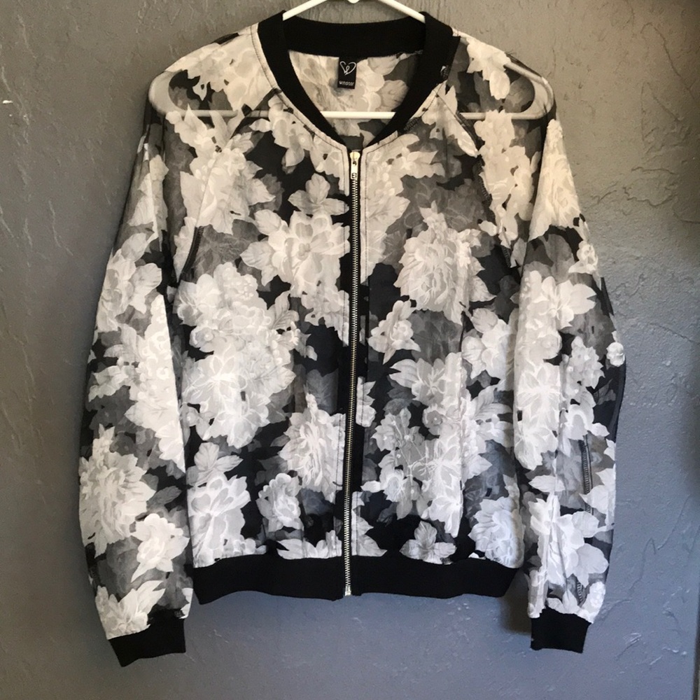 Floral Bomber Jacket